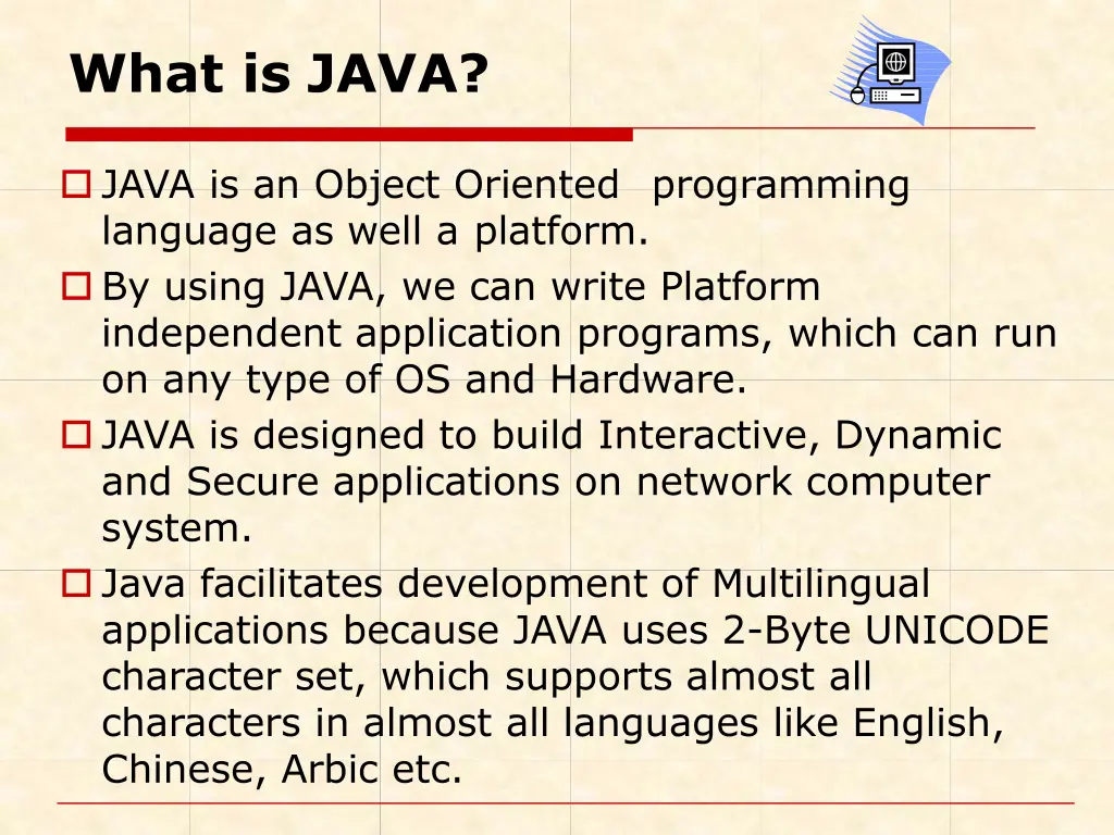 what is java