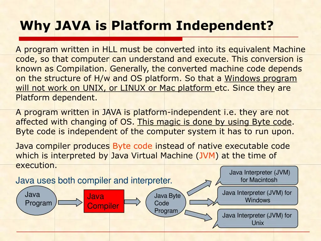 why java is platform independent