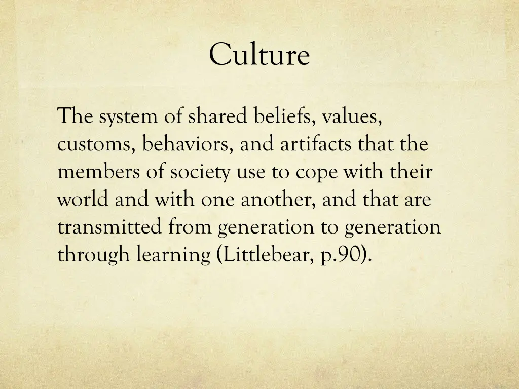 culture