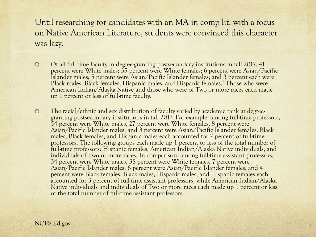 until researching for candidates with