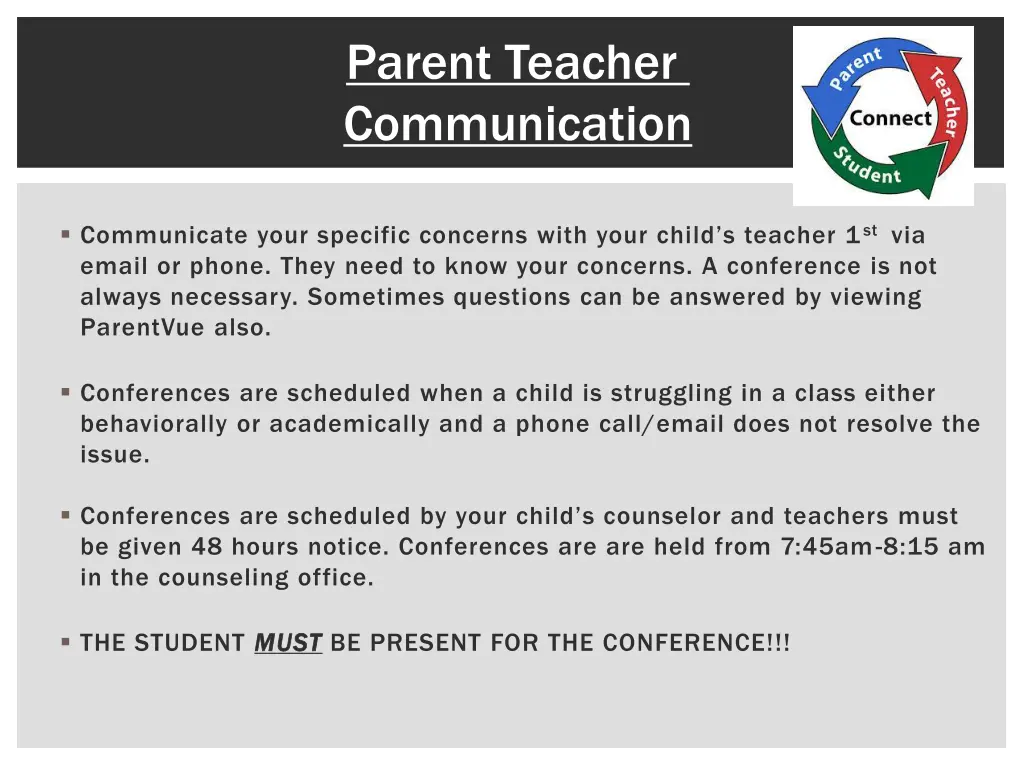parent teacher communication