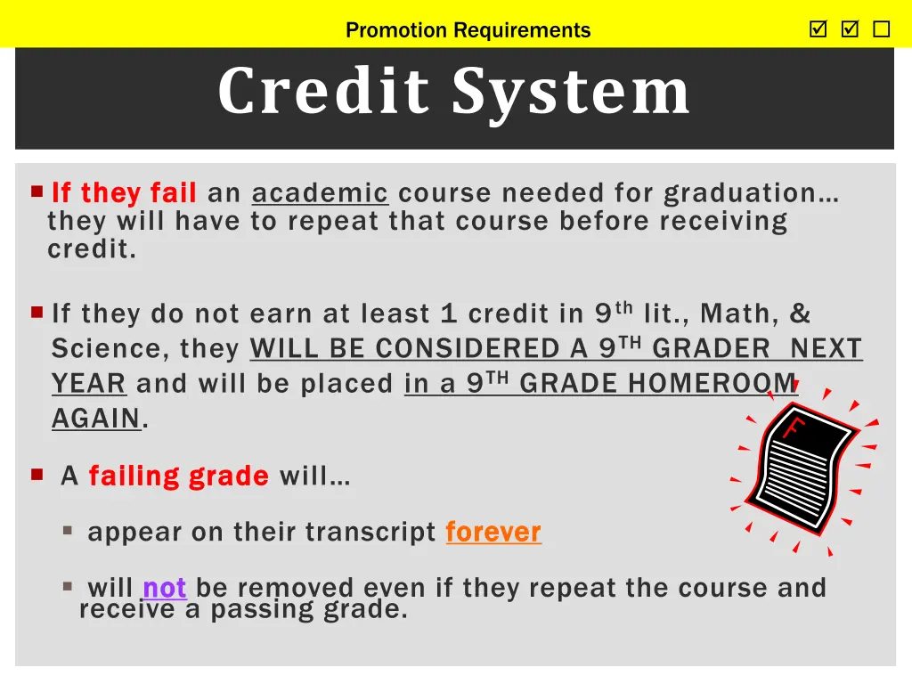 promotion requirements 1