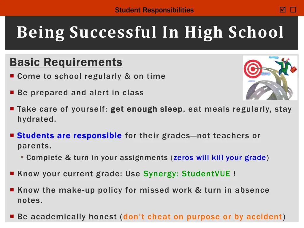 student responsibilities