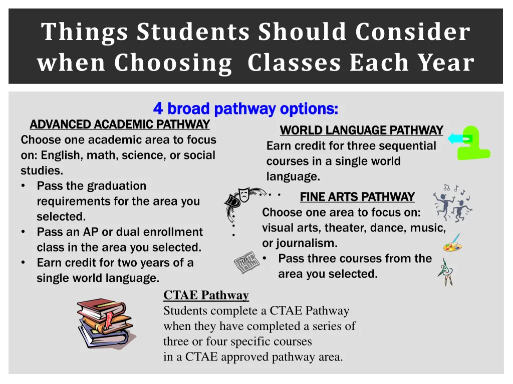 things students should consider when choosing