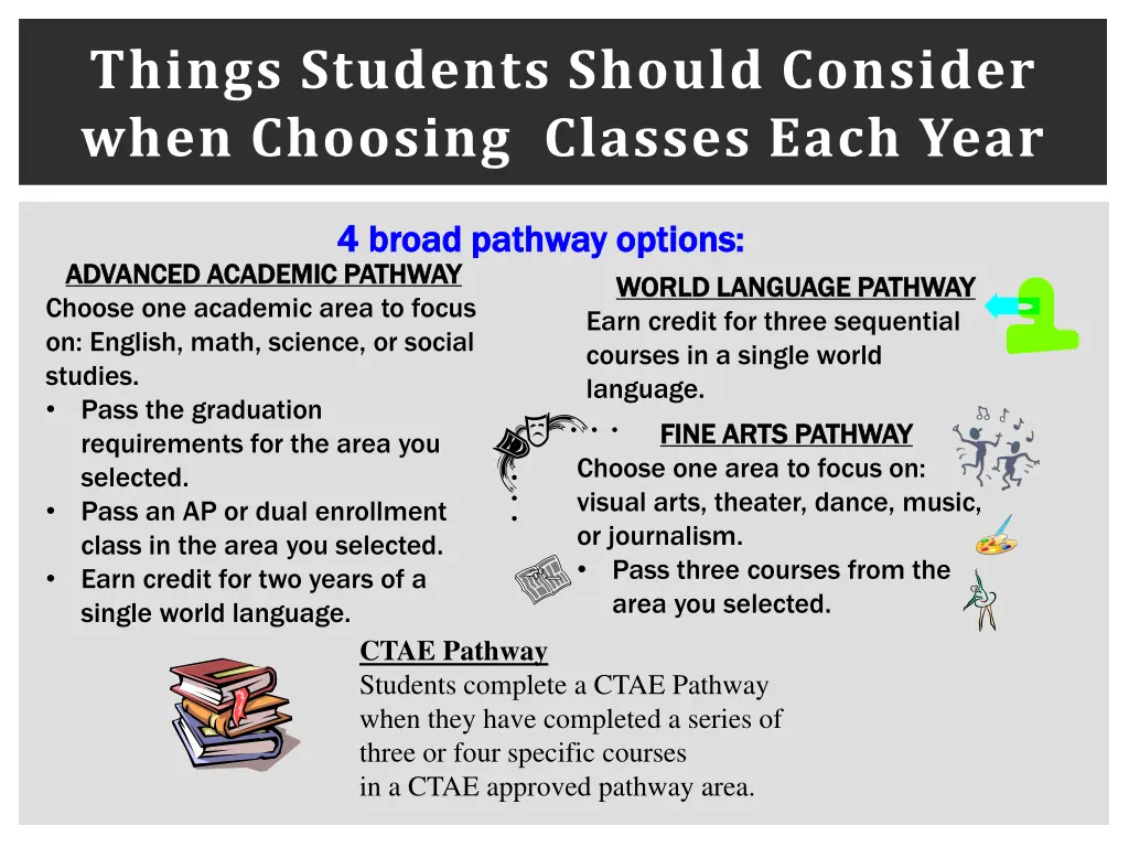 things students should consider when choosing