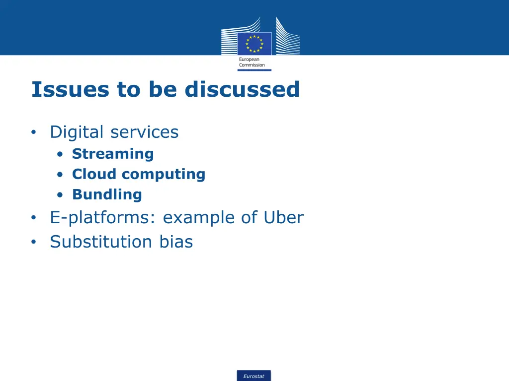 issues to be discussed
