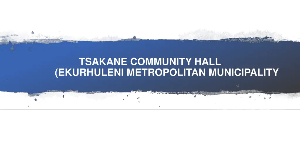 tsakane community hall ekurhuleni metropolitan