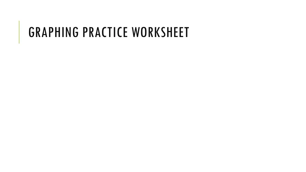 graphing practice worksheet