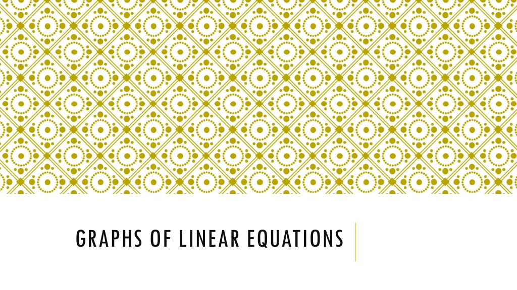 graphs of linear equations