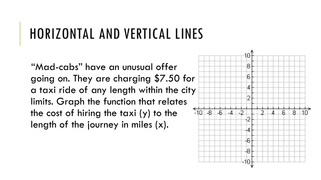 horizontal and vertical lines