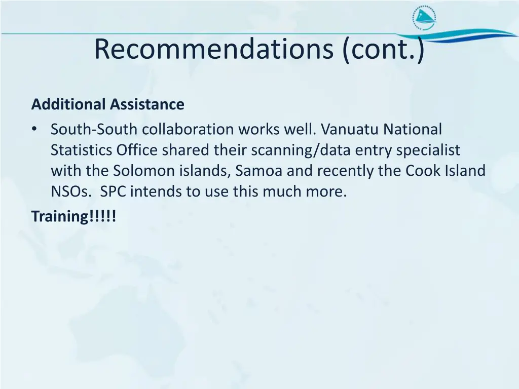 recommendations cont 2