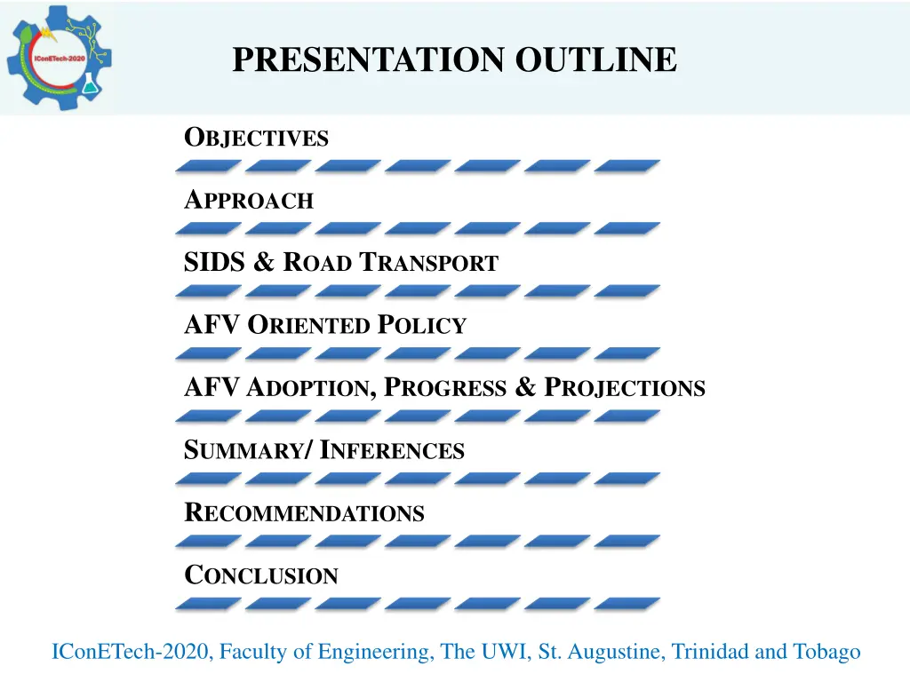 presentation outline