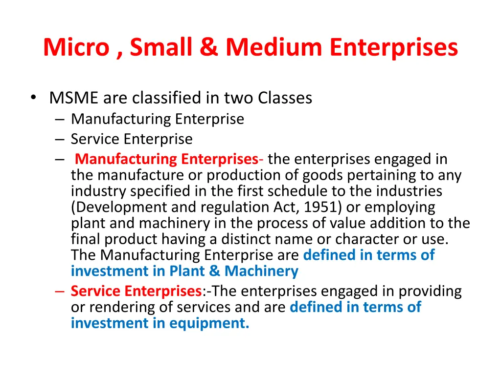micro small medium enterprises