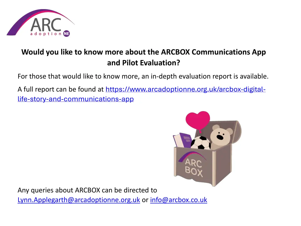 would you like to know more about the arcbox