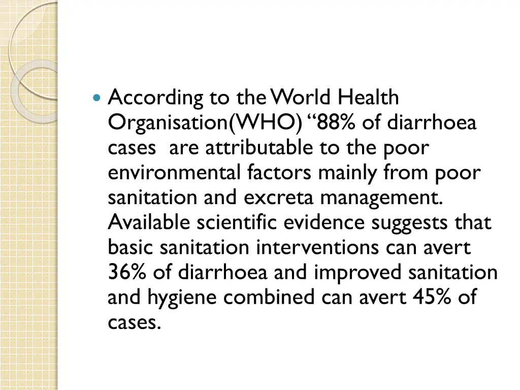 according to the world health organisation