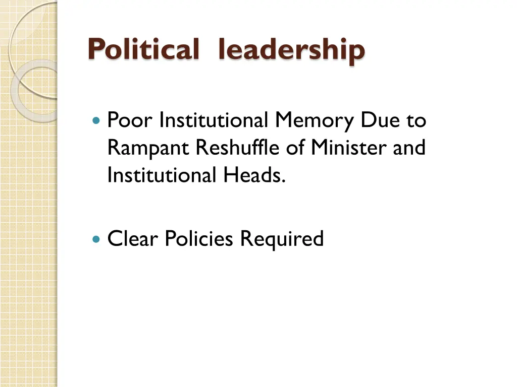 political leadership