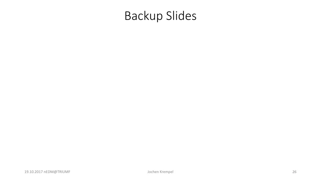 backup slides