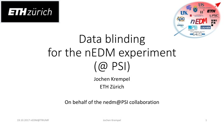 data blinding for the nedm experiment @ psi