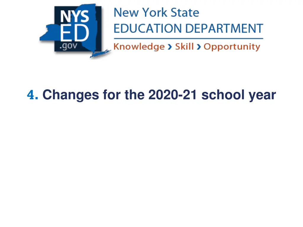 4 changes for the 2020 21 school year
