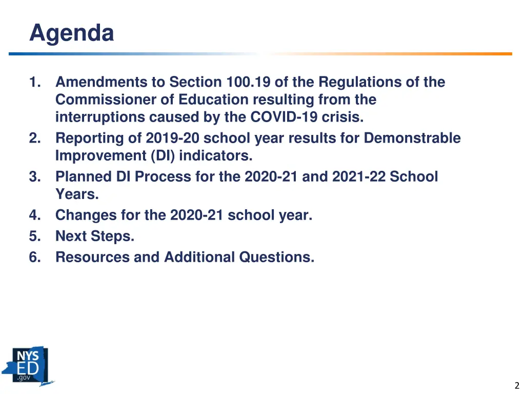 agenda