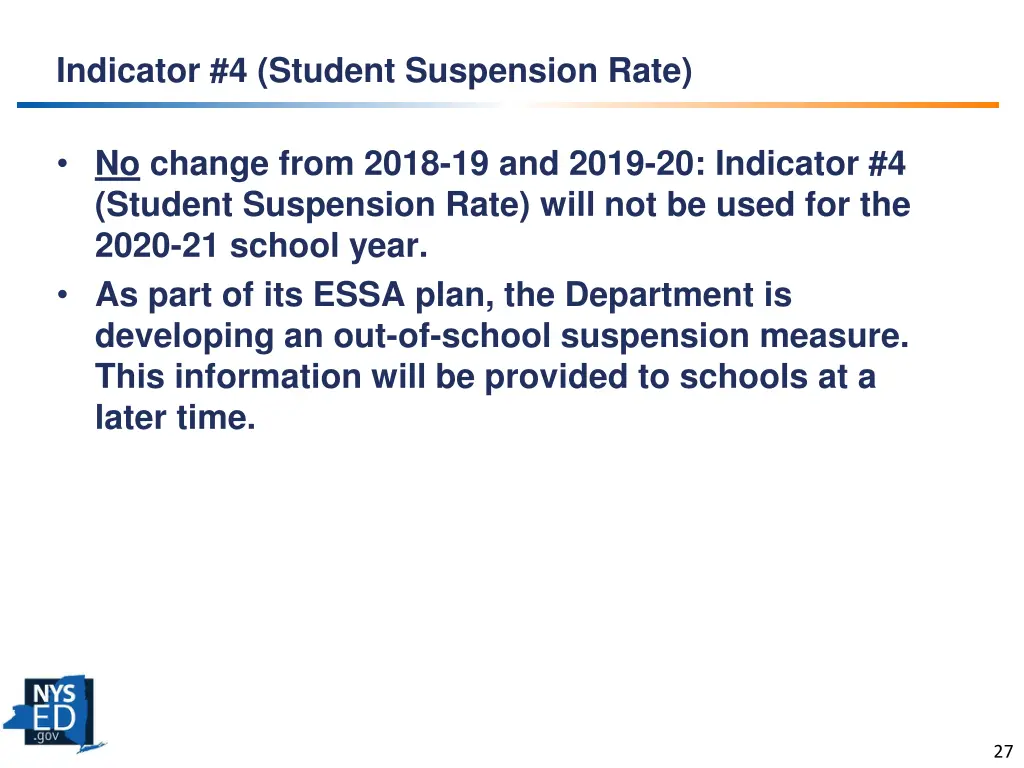 indicator 4 student suspension rate