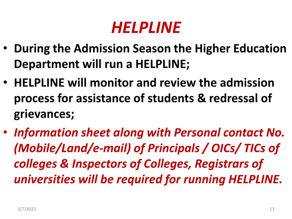 helpline