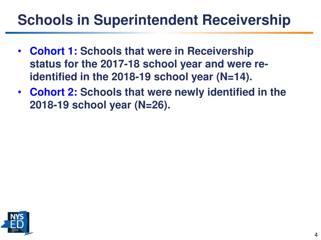 schools in superintendent receivership