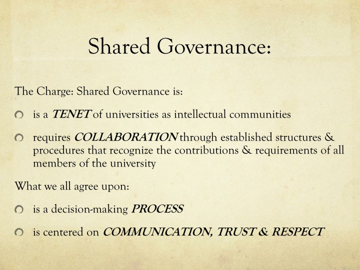 shared governance