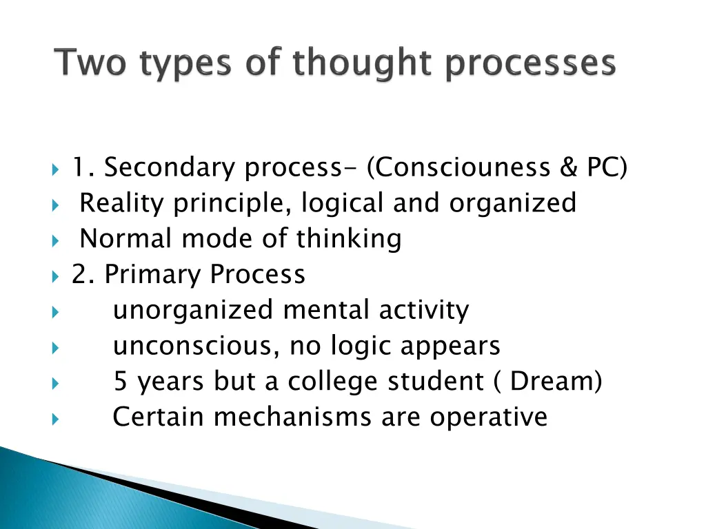 1 secondary process consciouness pc reality