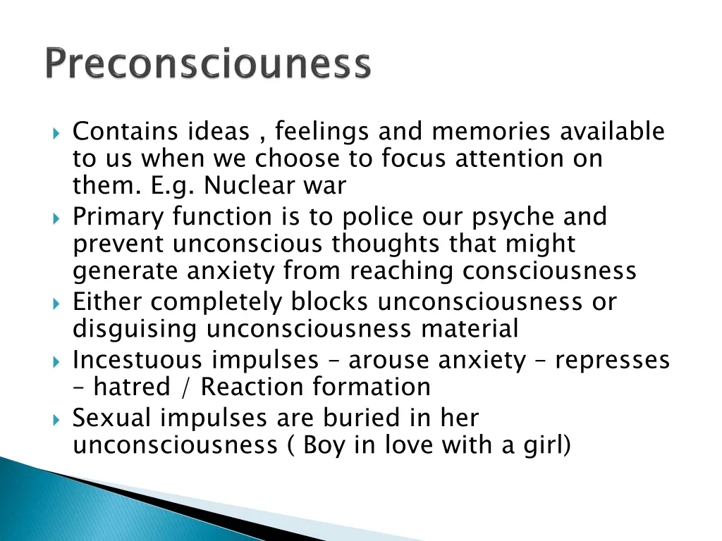 contains ideas feelings and memories available