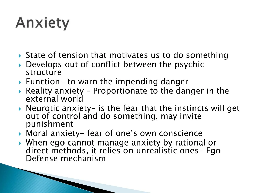 state of tension that motivates