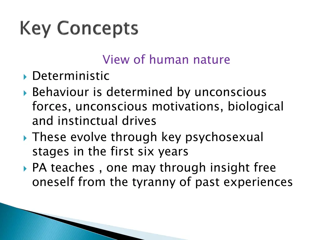 view of human nature