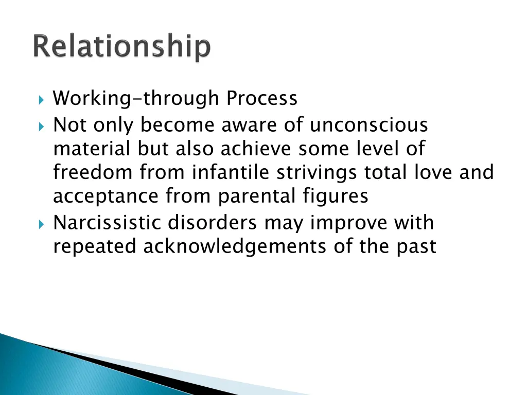 working through process not only become aware
