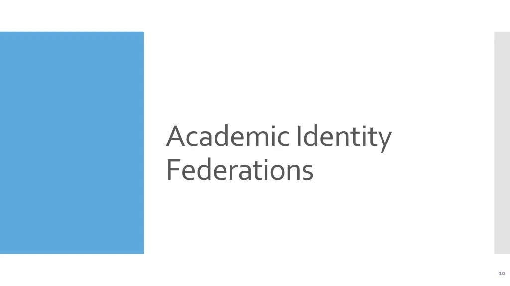 academic identity federations