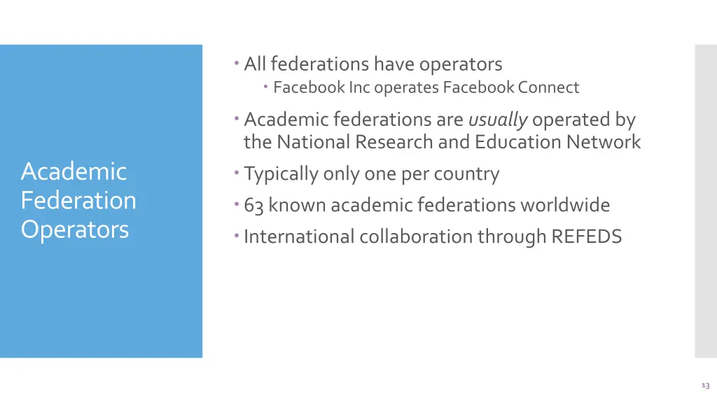 all federations have operators facebook