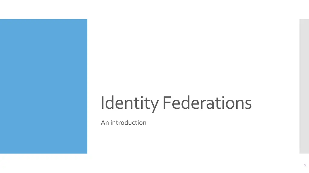 identity federations