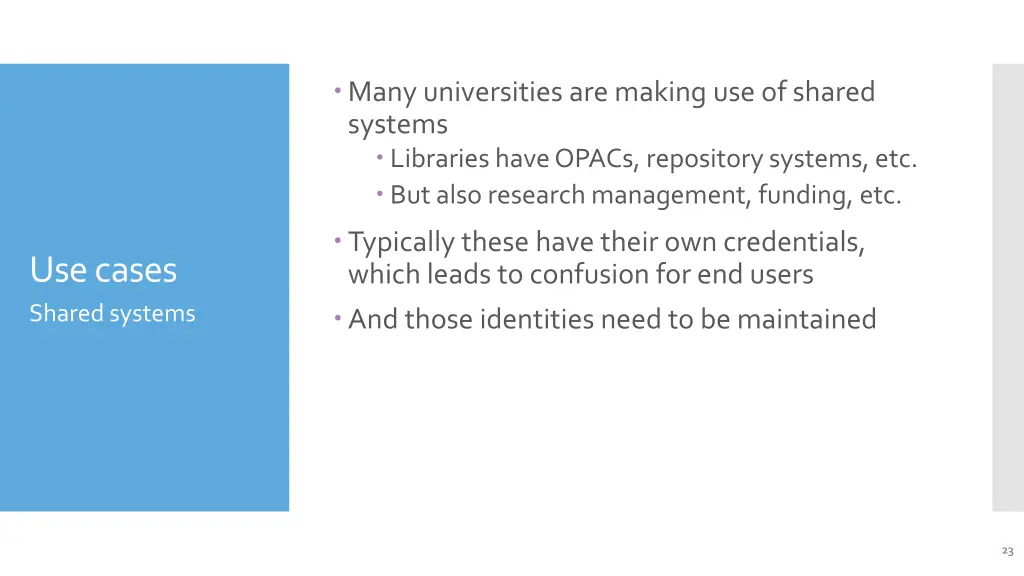 many universities are making use of shared