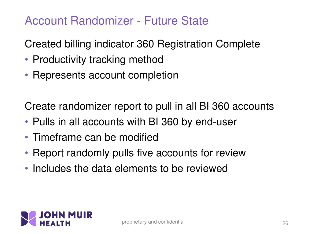 account randomizer future state