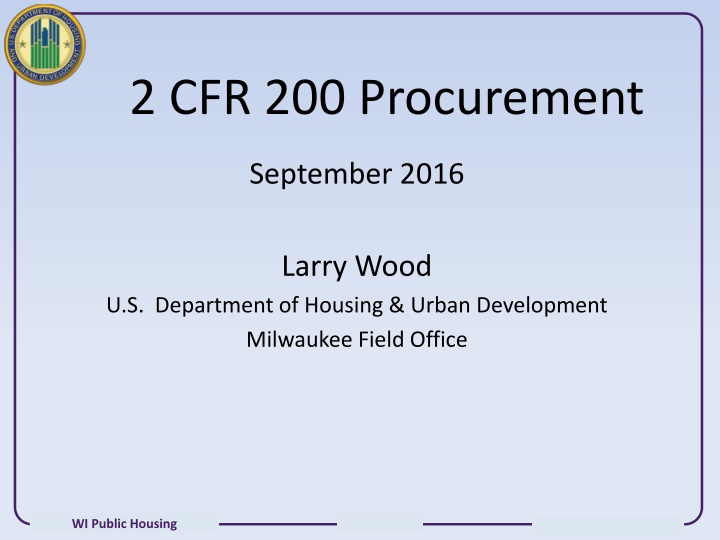 2 cfr 200 procurement