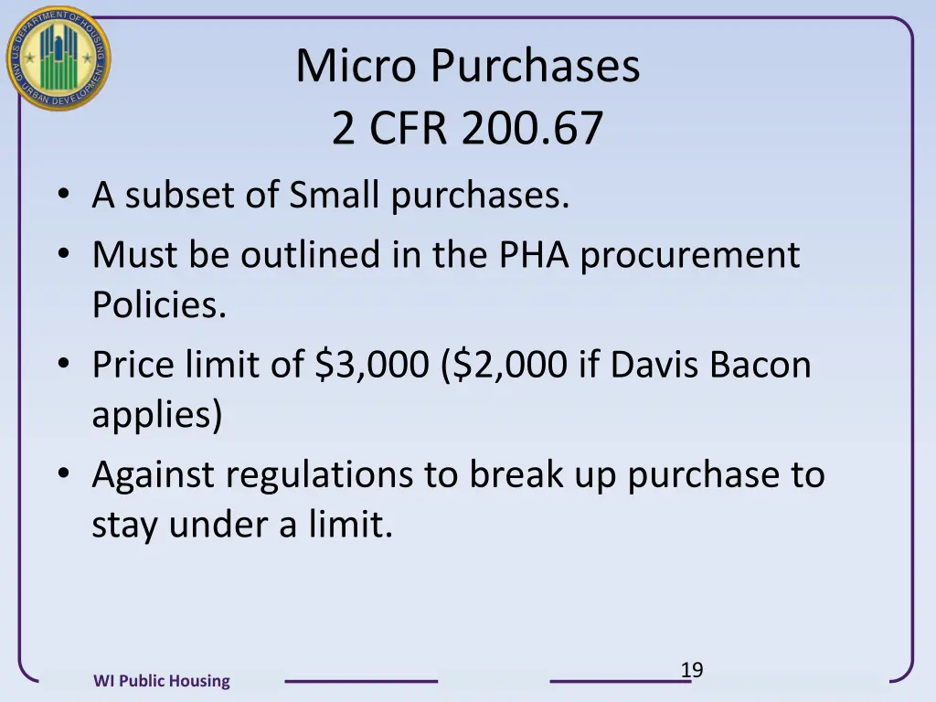micro purchases 2 cfr 200 67