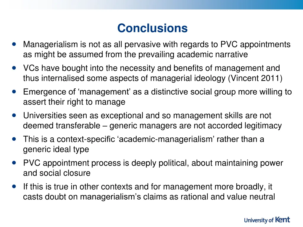 conclusions