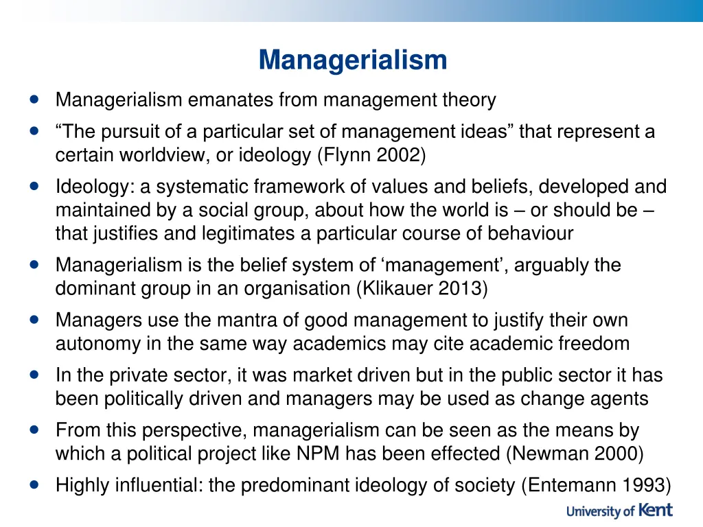 managerialism