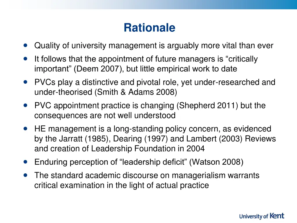 rationale