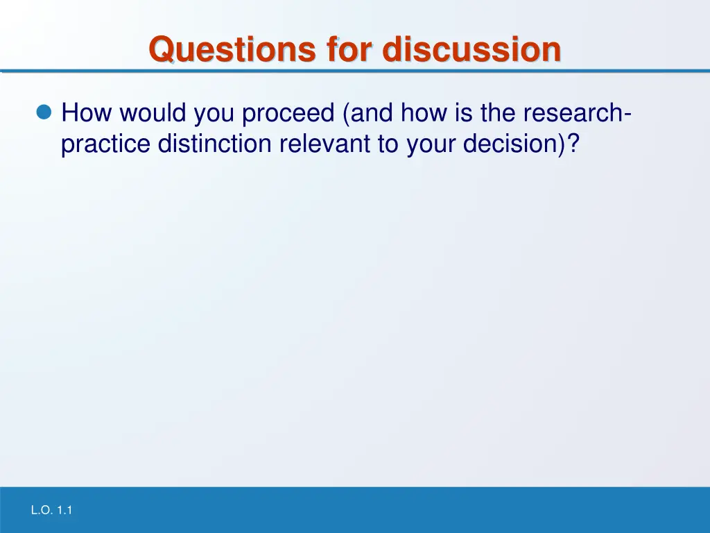 questions for discussion 1