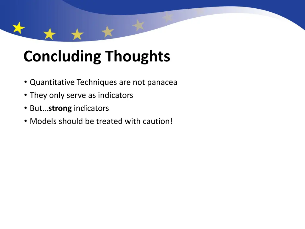 concluding thoughts