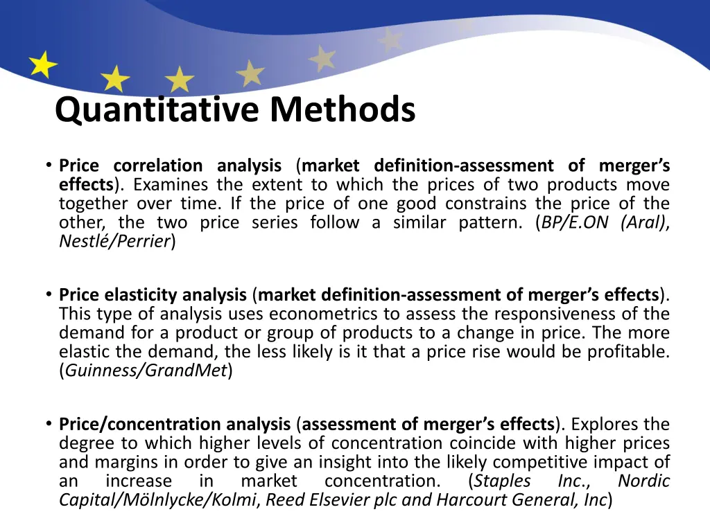 quantitative methods