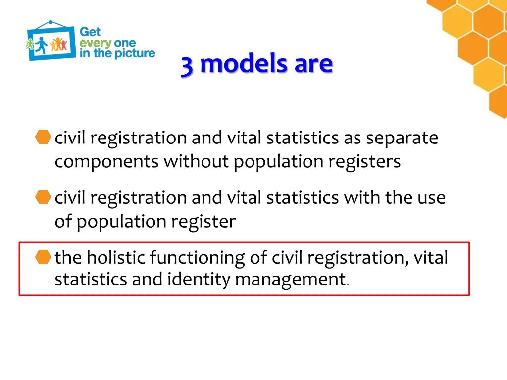 3 models are