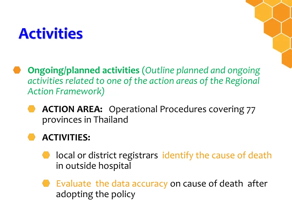 activities