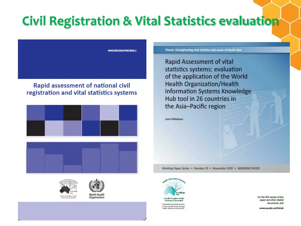 civil registration vital statistics evaluation