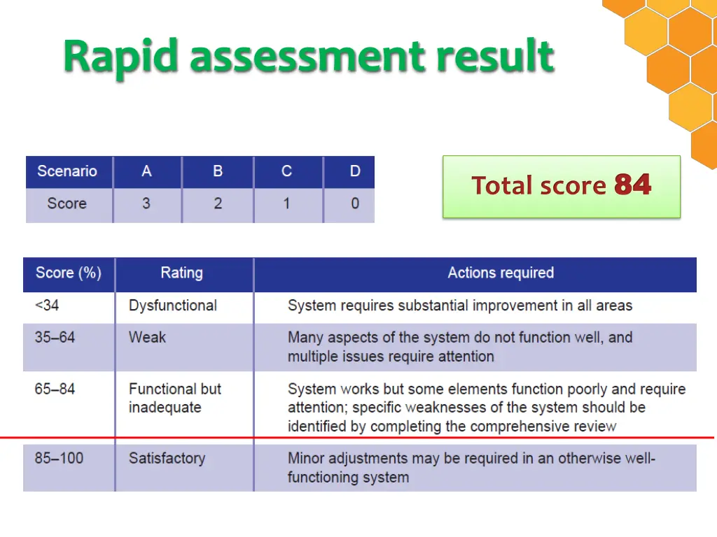 rapid assessment result